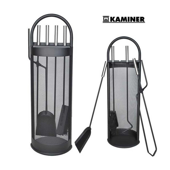 Набір аксесуарів для каміна Kaminer 5 в 1 кочерга совок мітла щипці