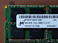 DDR3 8GB Micron 12800 L