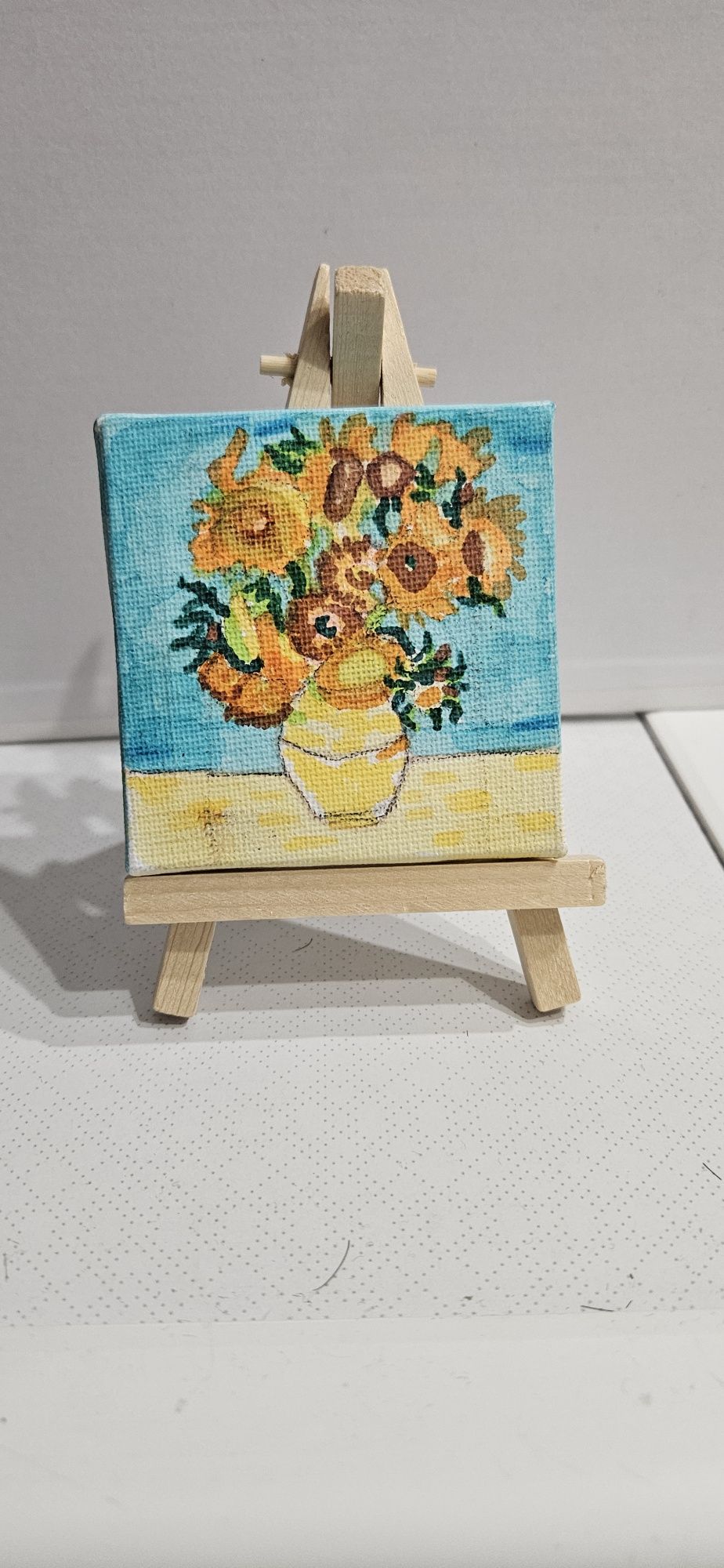 Mini obraz Van Gogh Ręcznie malowany Słoneczniki