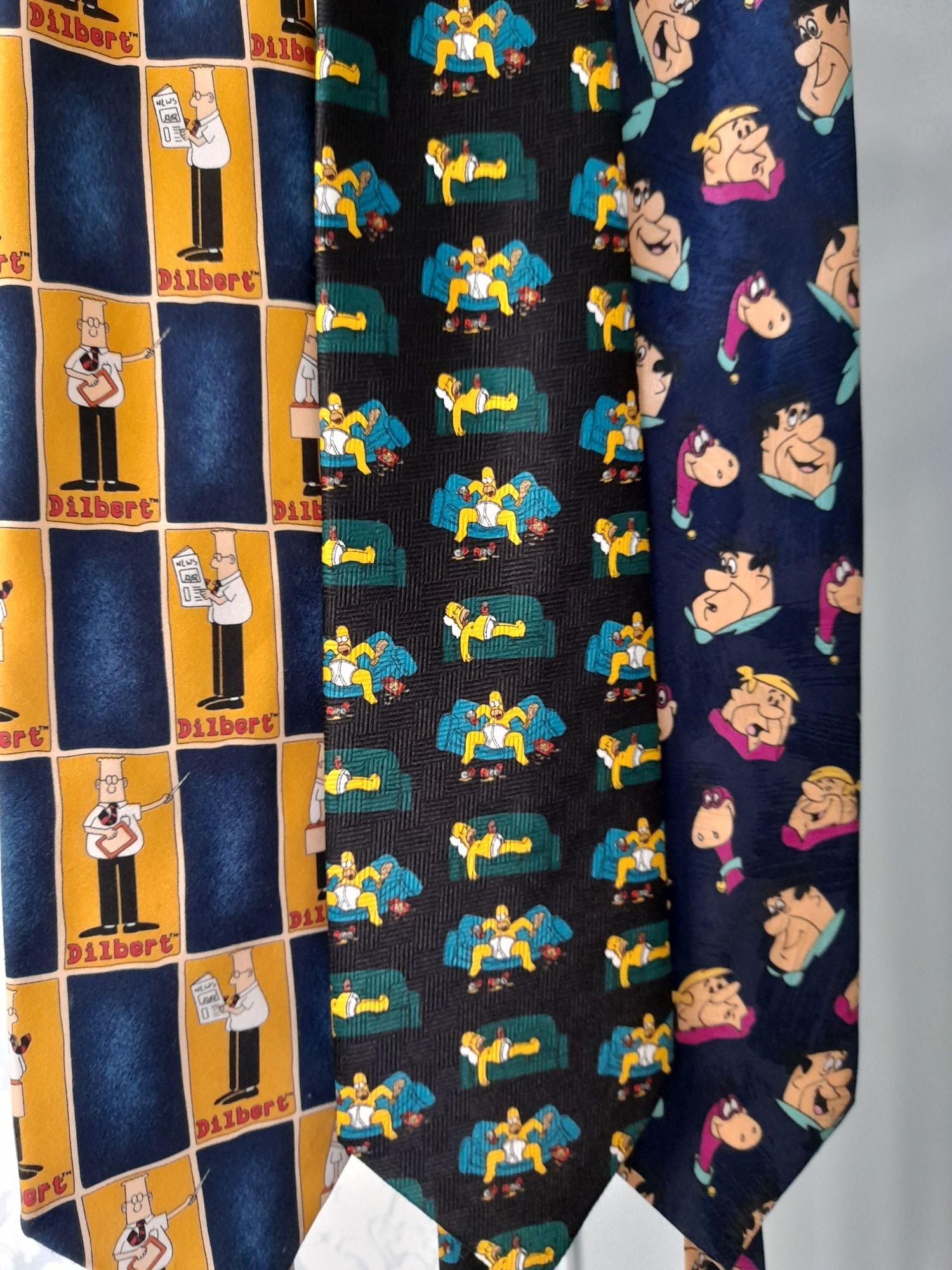 Стильные мужские галстуки "Симпсоны"