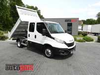 Iveco DAILY 35C14 WYWROTKA PODWÓJNA KABINA DOKA 6 MIEJSC TEMPOMAT BLIŹNIACZE KOŁA KLIMATYZACJA 140KM [ 323729 ]  stan bardzo dobry, nie wymaga nakładów finansowych, dostępny od ręki