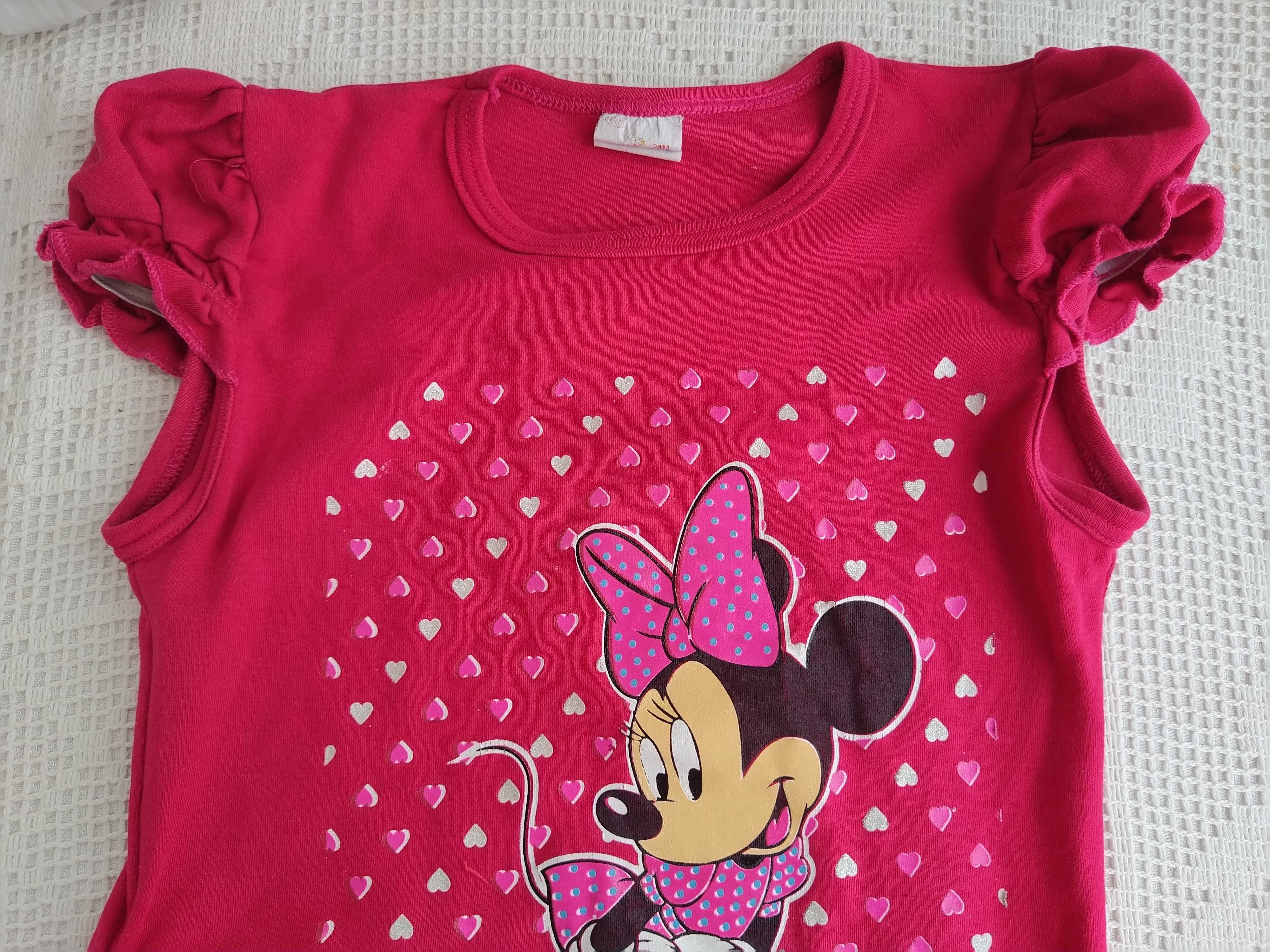 Blusa cor de rosa da Disney - 18 - 24 meses