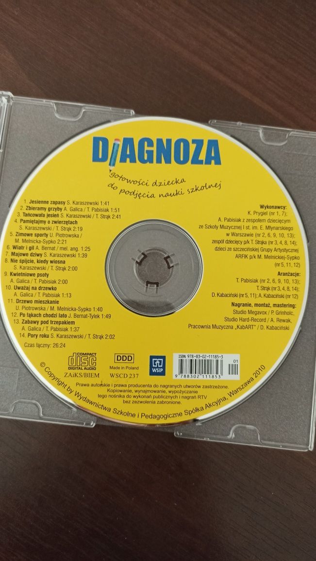 CD WSiP diagnoza gotowości dziecka do podjęcia nauki  INPOST 1zl