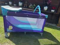 Lozeczko turystyczne z przewijakiem Baby Design purple
