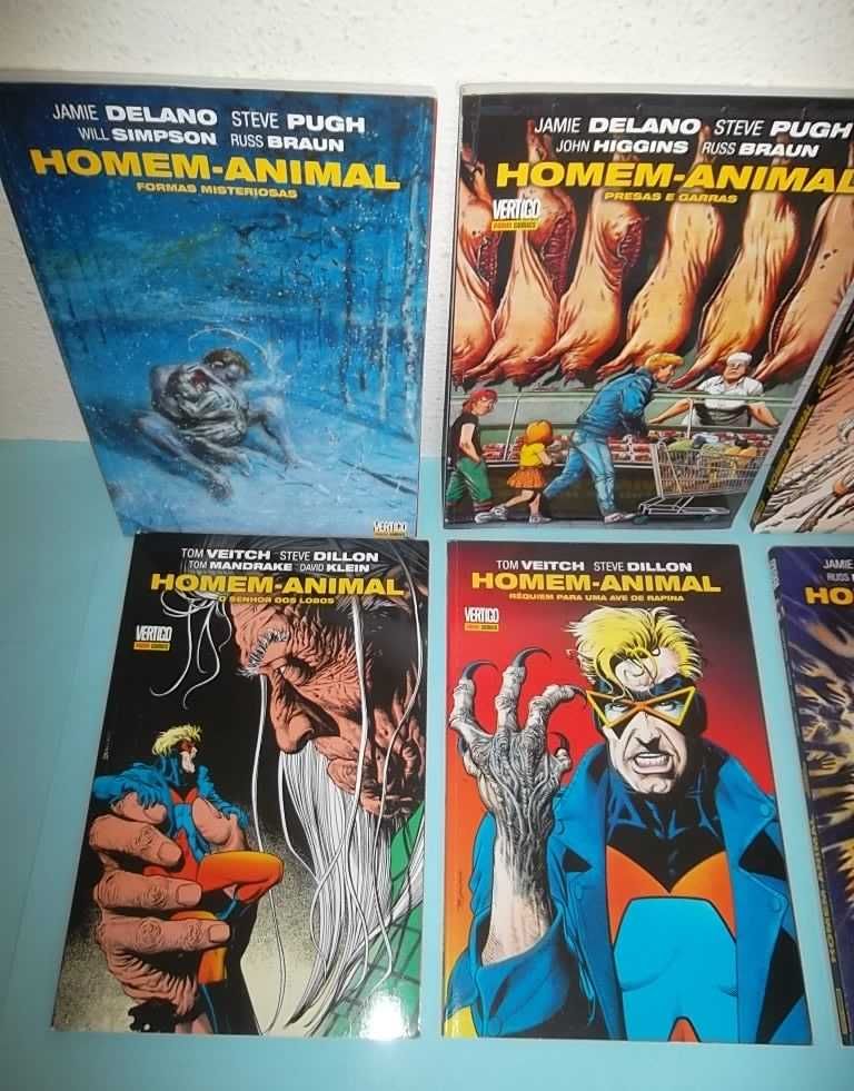 HOMEM-ANIMAL - 8 volumes TPB - Ed. PANINI