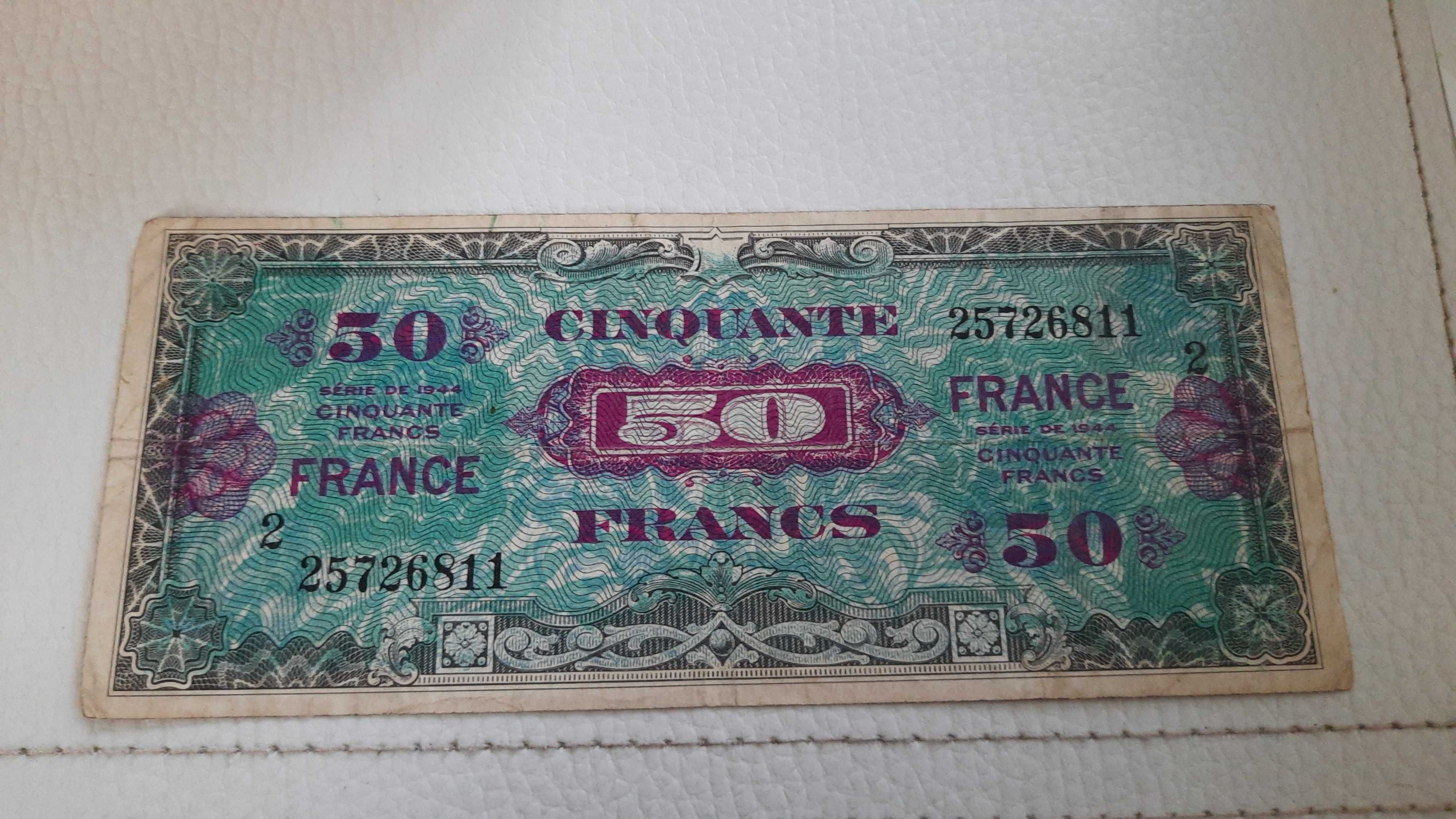 Banknot 50 franków 1944 rok