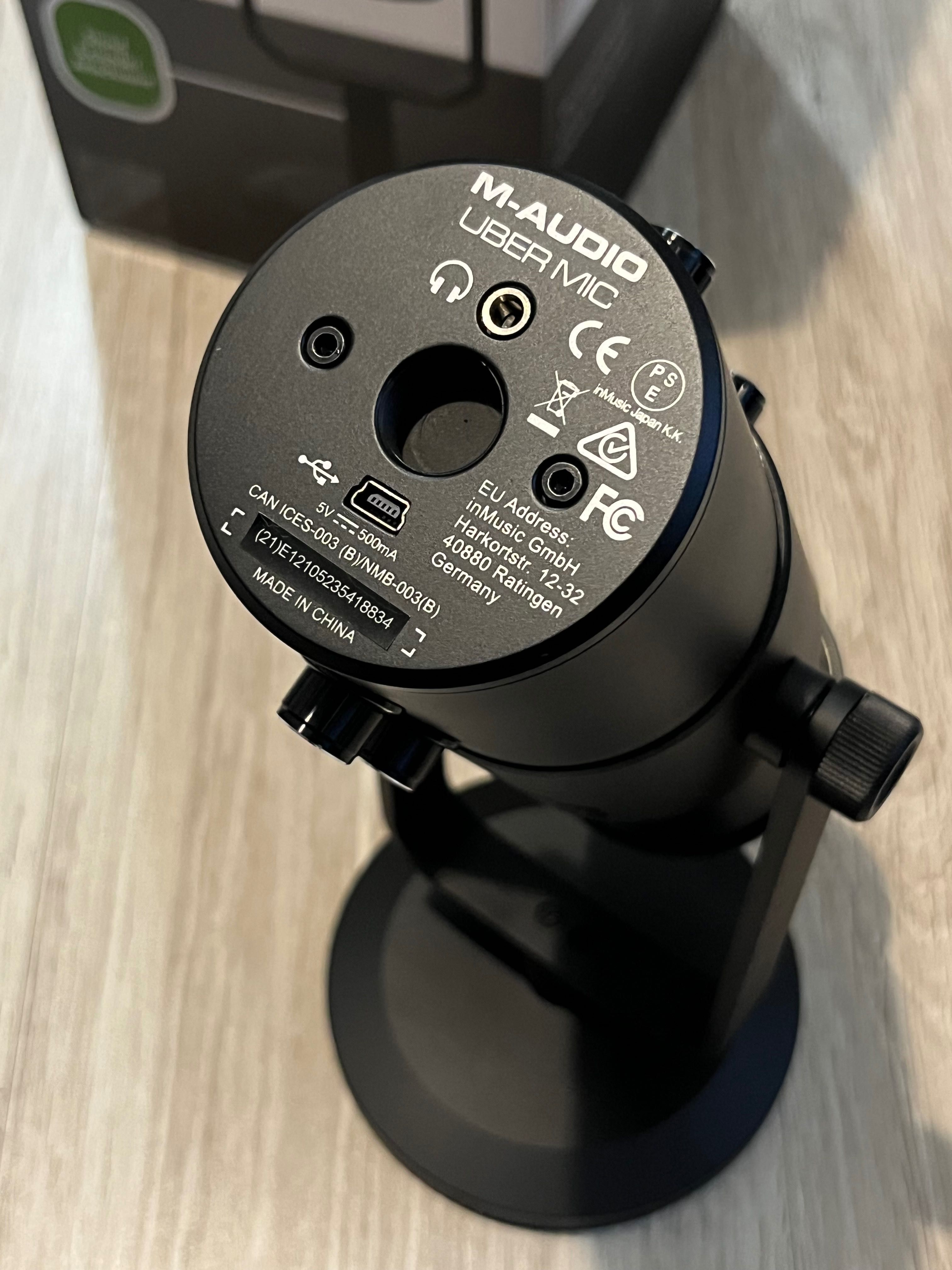 Mikrofon pojemnościowy NOWY studyjny USB M-Audio Uber Mic do komputera