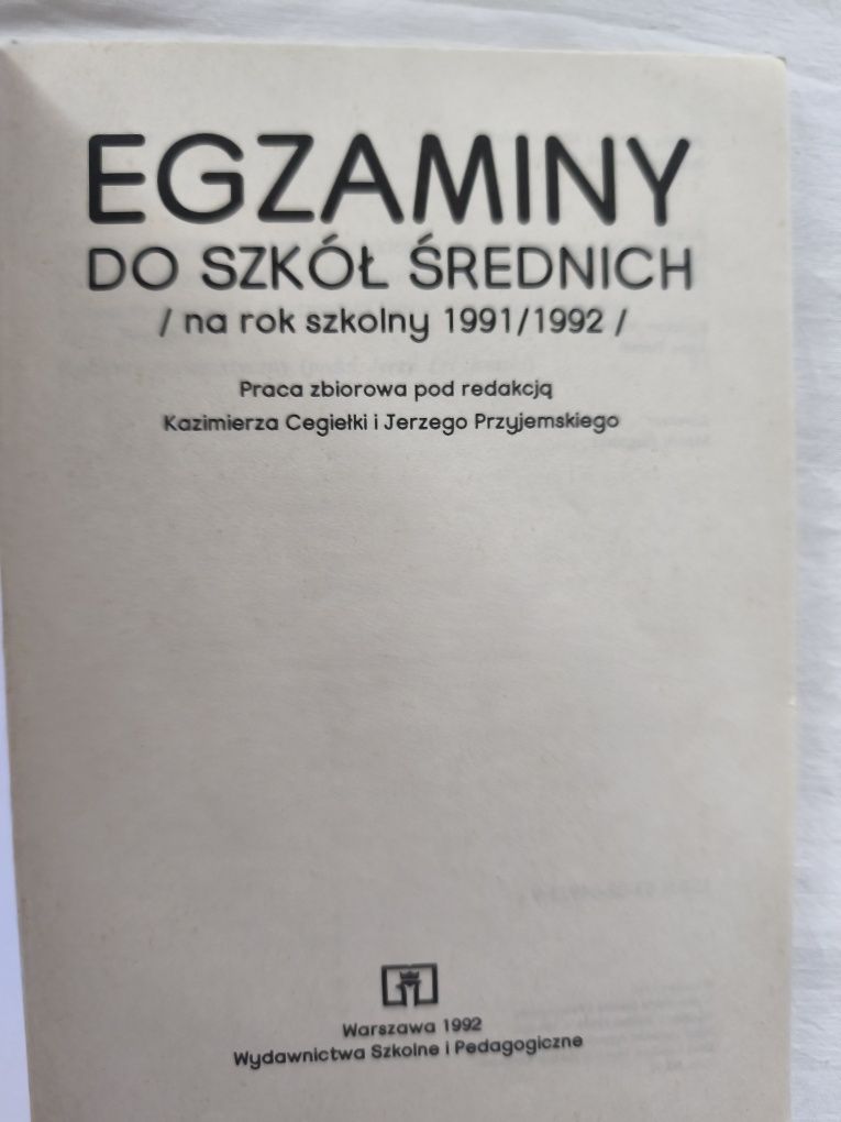 Egzaminy do szkół średnich cz.1.