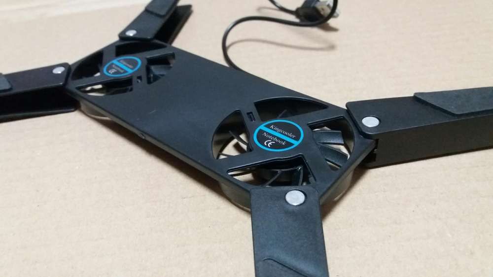 Base cooler para computador - com 2 ventoinhas de arrefecimento