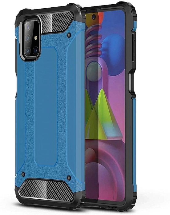 Hybrid Armor pancerne hybrydowe etui pokrowiec Samsung Galaxy M51 nieb