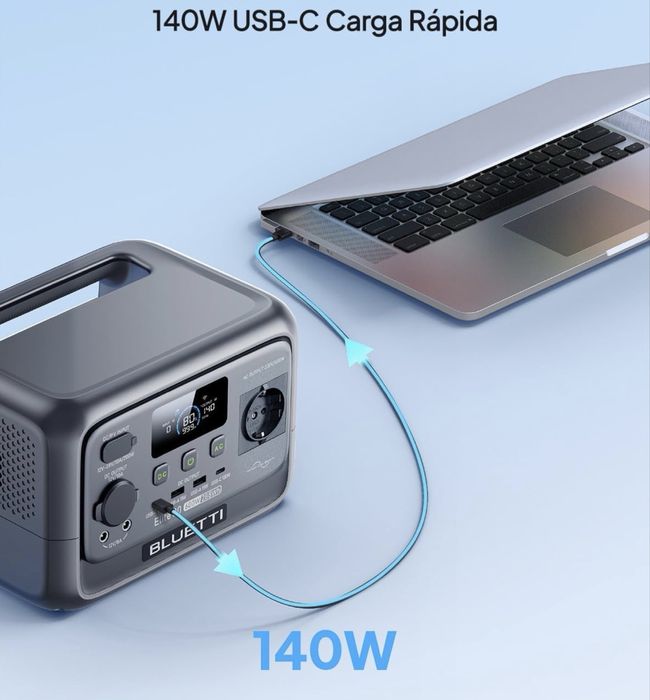 Bateria de 288Wh e inversor de 600W