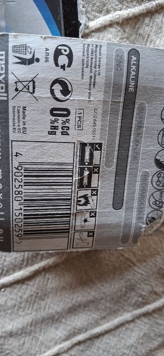 4 pilhas maxell 9V