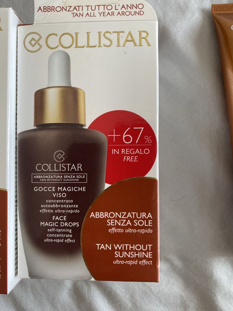 Auto Bronzeadores corpo e cara Collistar e Clarins 30€ todos