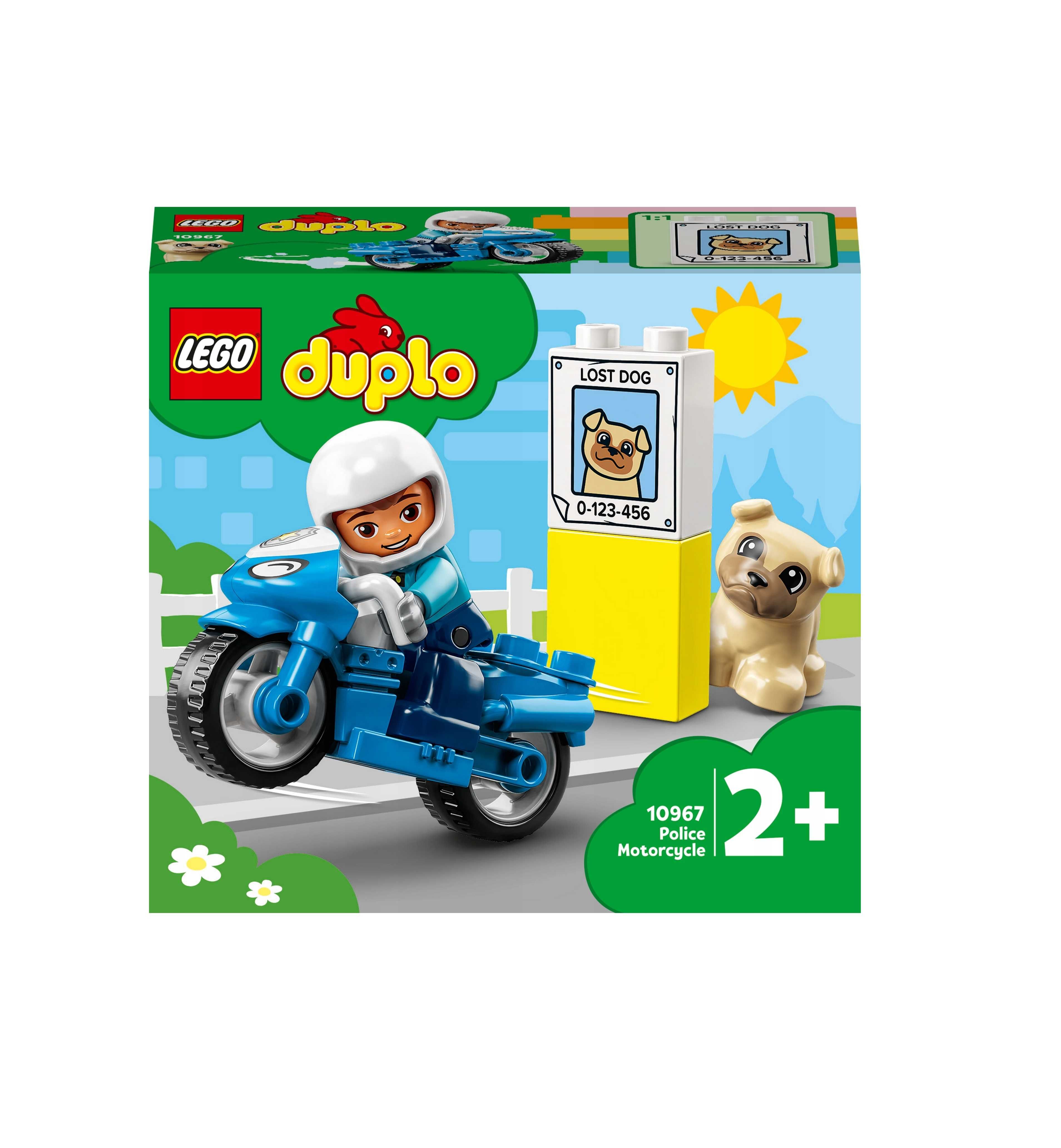 LEGO DUPLO 10967 Motocykl Policyjny Zestaw Dla Maluchów Klocki *NOWE*