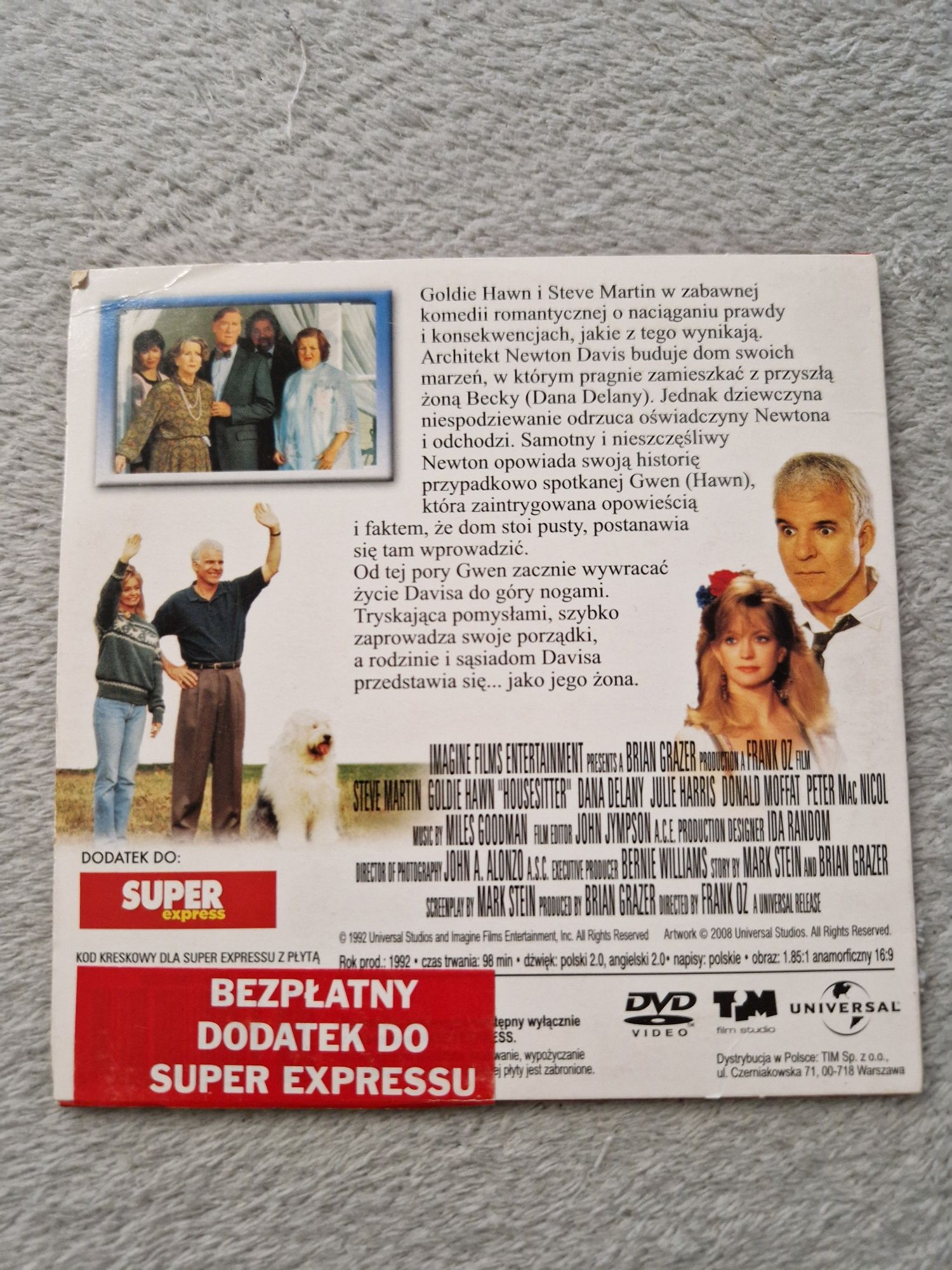 Dzika lokatorka komedia 1992 DVD