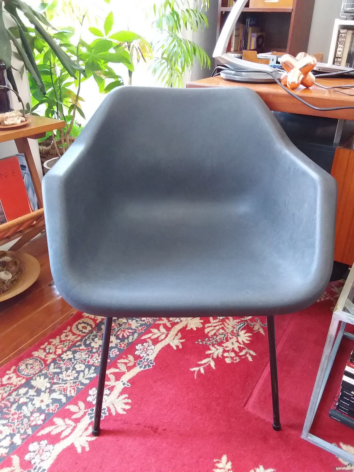 Par de cadeiras de plástico e metal vintage, de Robin Day para HILLE
