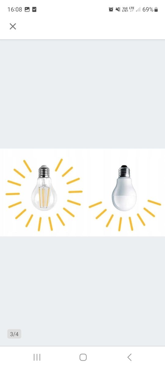 Żarówka mleczna C35 FILAMENT LED edison 4W E14 C35