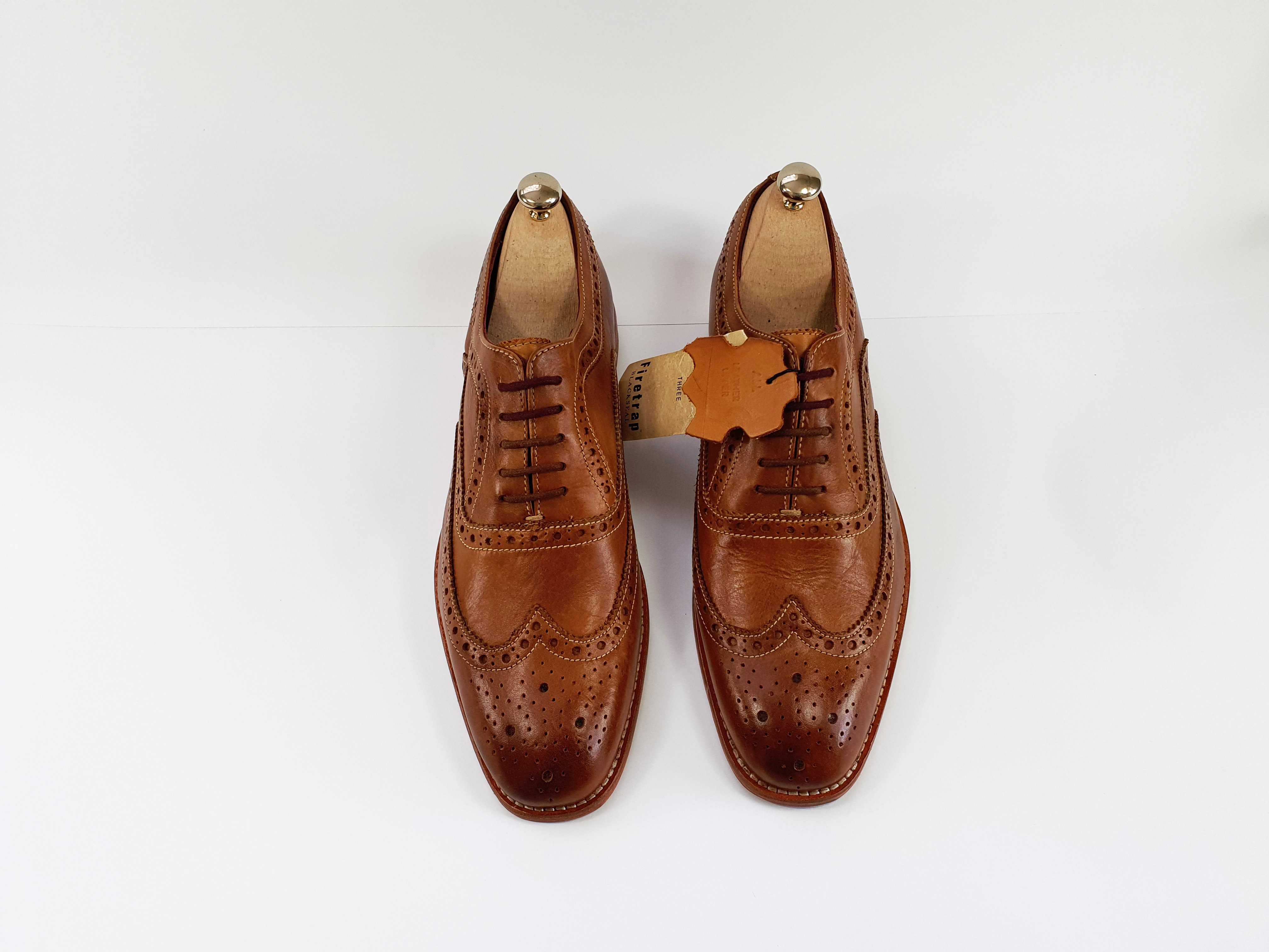 Firetrap туфлі коричневі броговані оксфорди 43 44 28 см