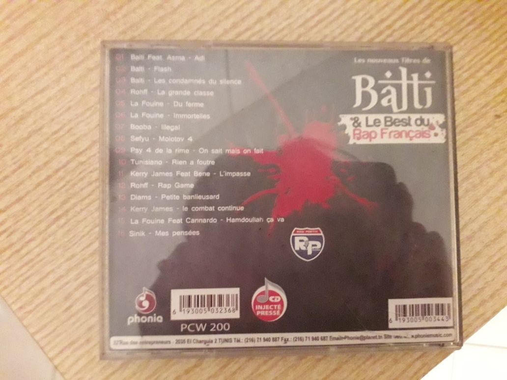 Rap Francais - francuski rap płyta CD