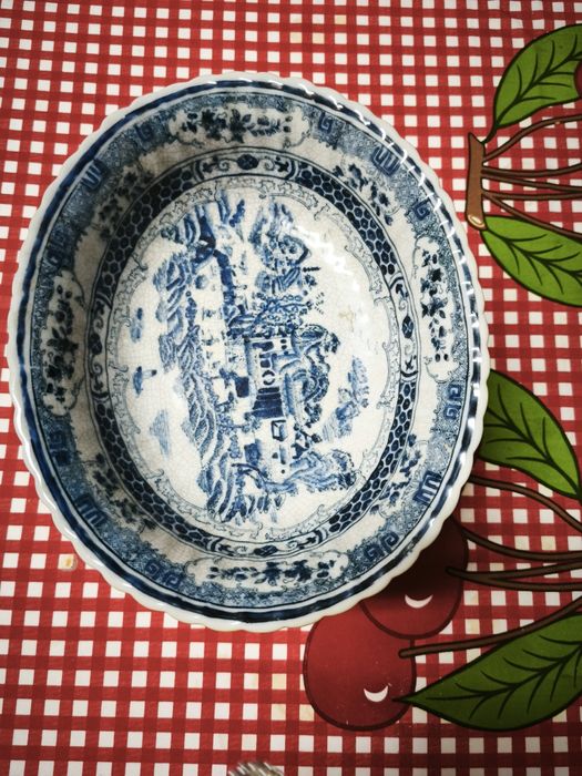 Peças porcelana azuis