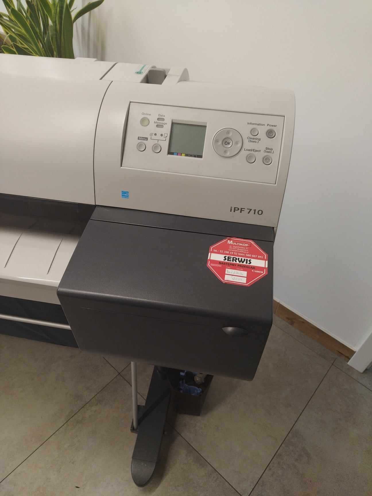 Ploter Canon IPF710 uszkodzony