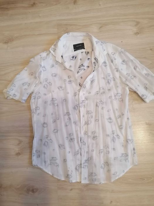 Koszula bawełniana S, Reserved , krótki rękaw