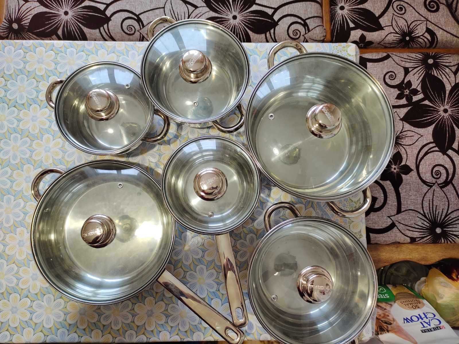 Набор кухонной посуды из нержавеющей стали Peterhof