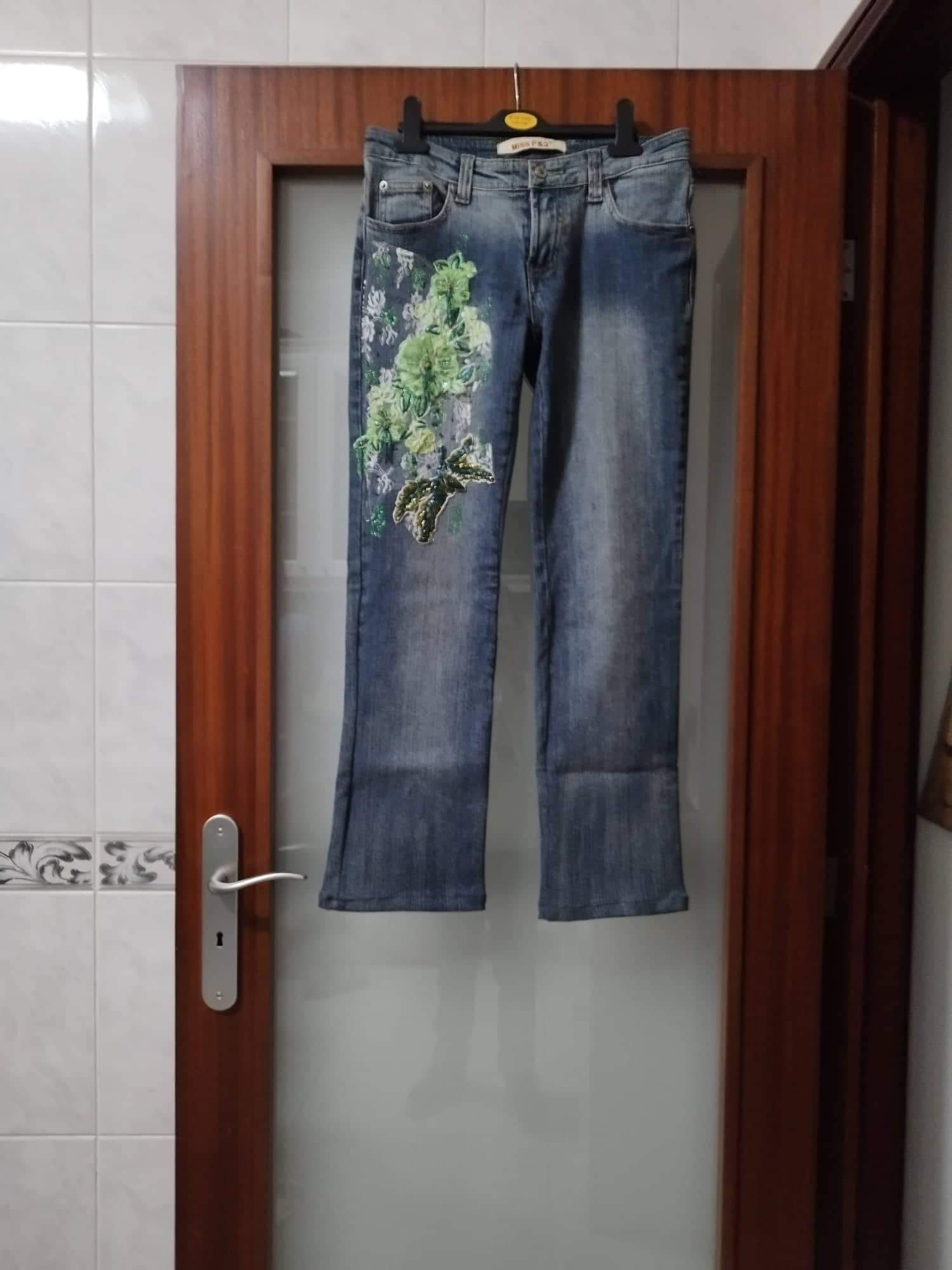 Calças de ganga senhora
