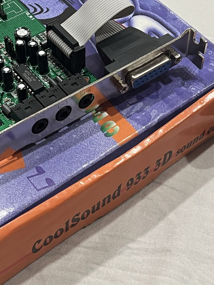 Karta dźwiękowa vintage CoolSound 933 3D z lat 90. złącze PCI
