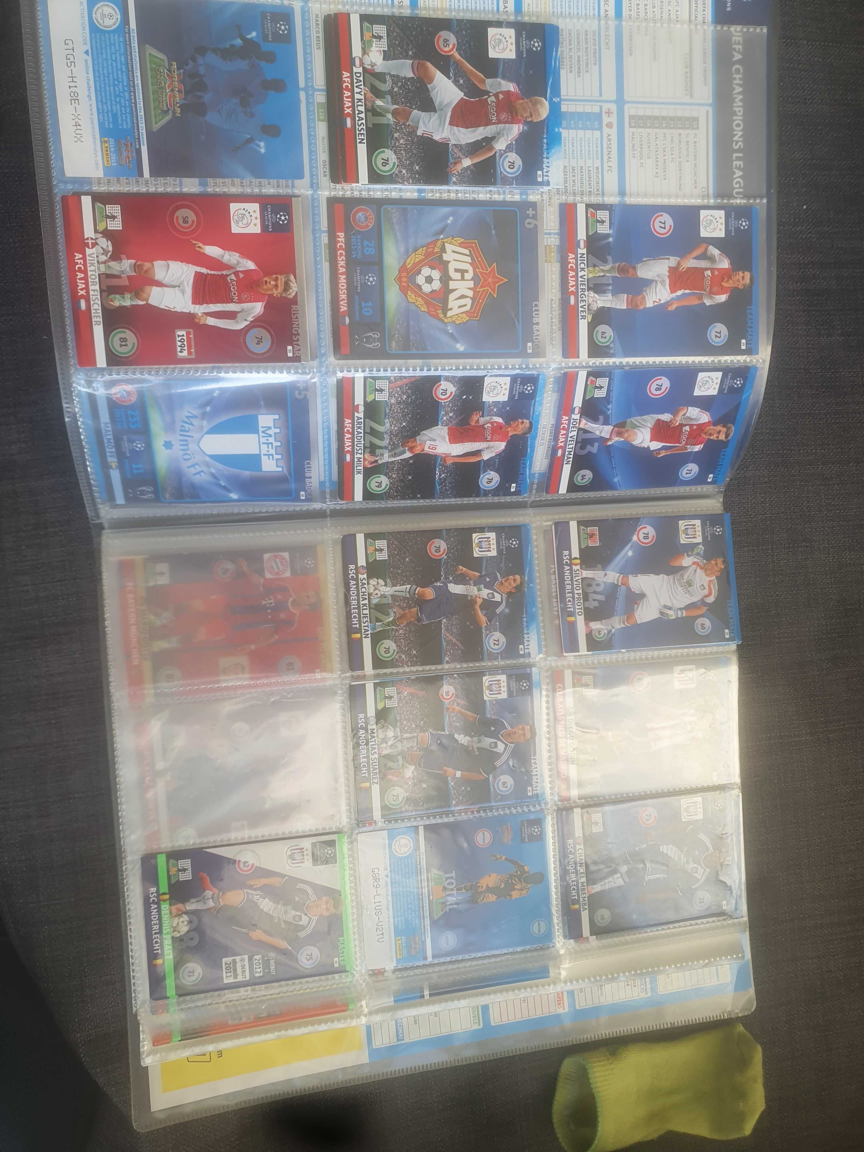 Karty piłkarskie panini 2014 ,2015,