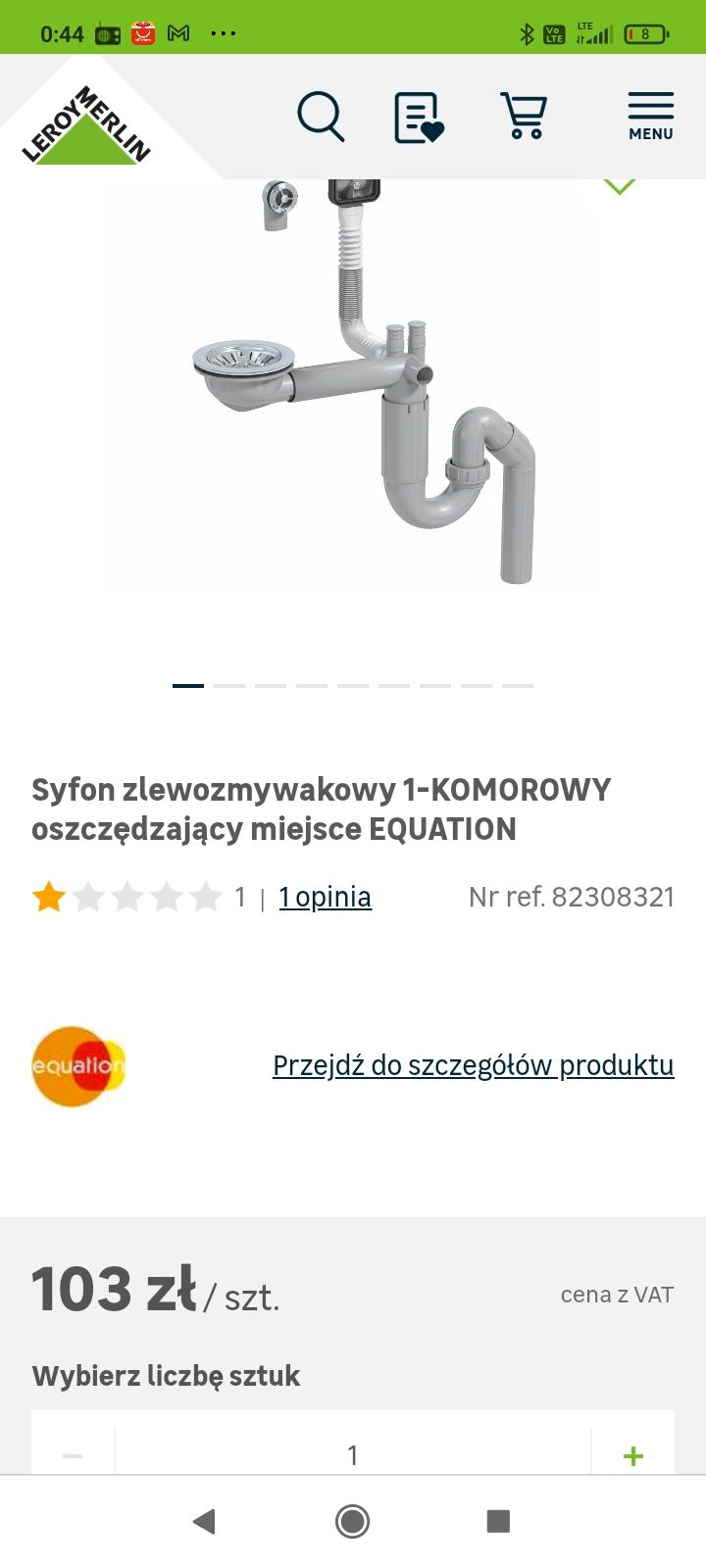 Syfon kuchenny komplet. Nowy