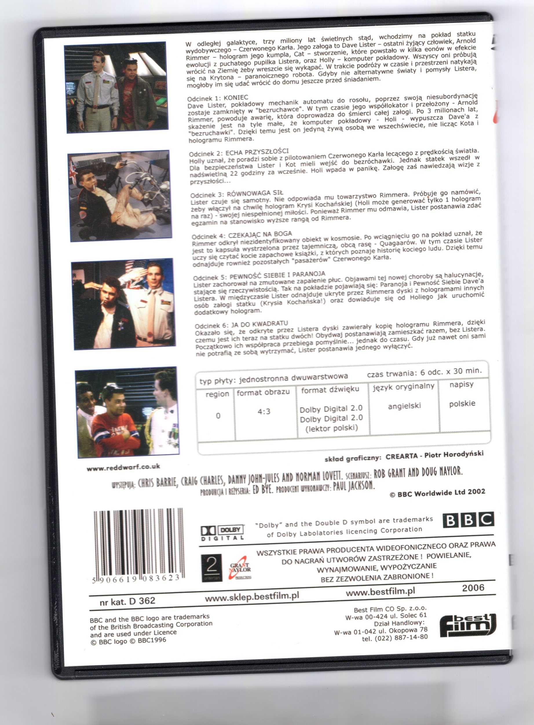 Czerwony Karzeł Red Dwarf Seria I (DVD)