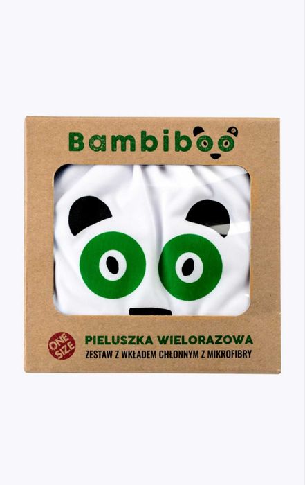Bambiboo i Mila 2 Pieluszki wielorazowe + 4 wkłady