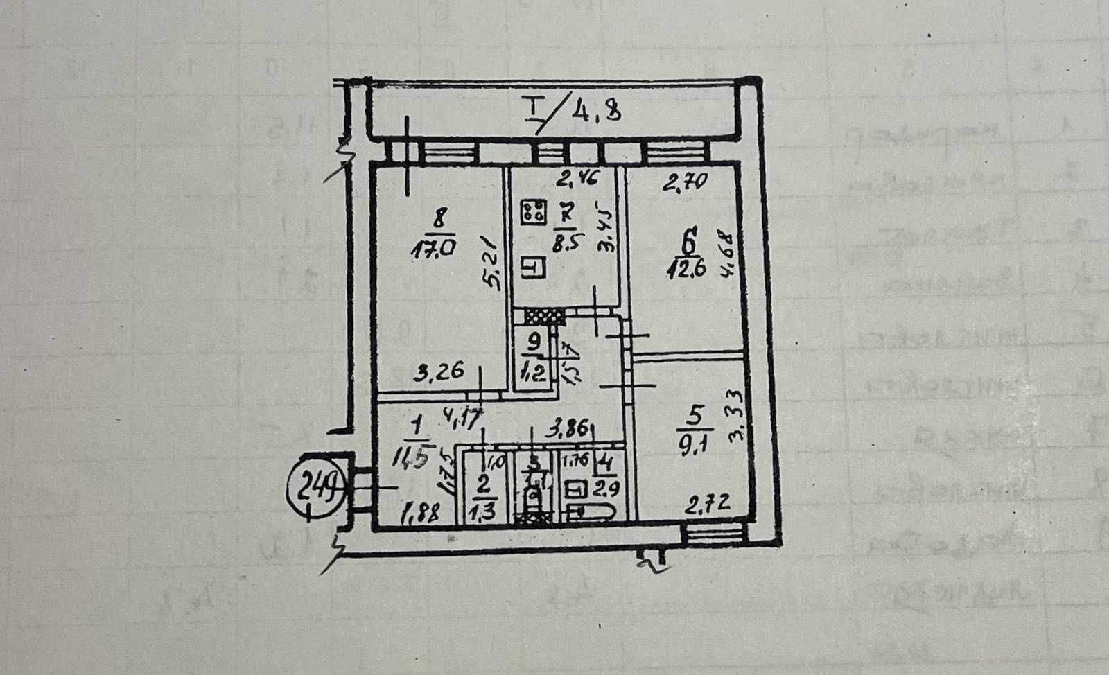 Продам 3-ком ул. Рабочая 65, (дом планировки ЮМЗ), 6 этаж ,70 м2