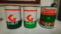 Latas de óleo GALP / CASTROL.