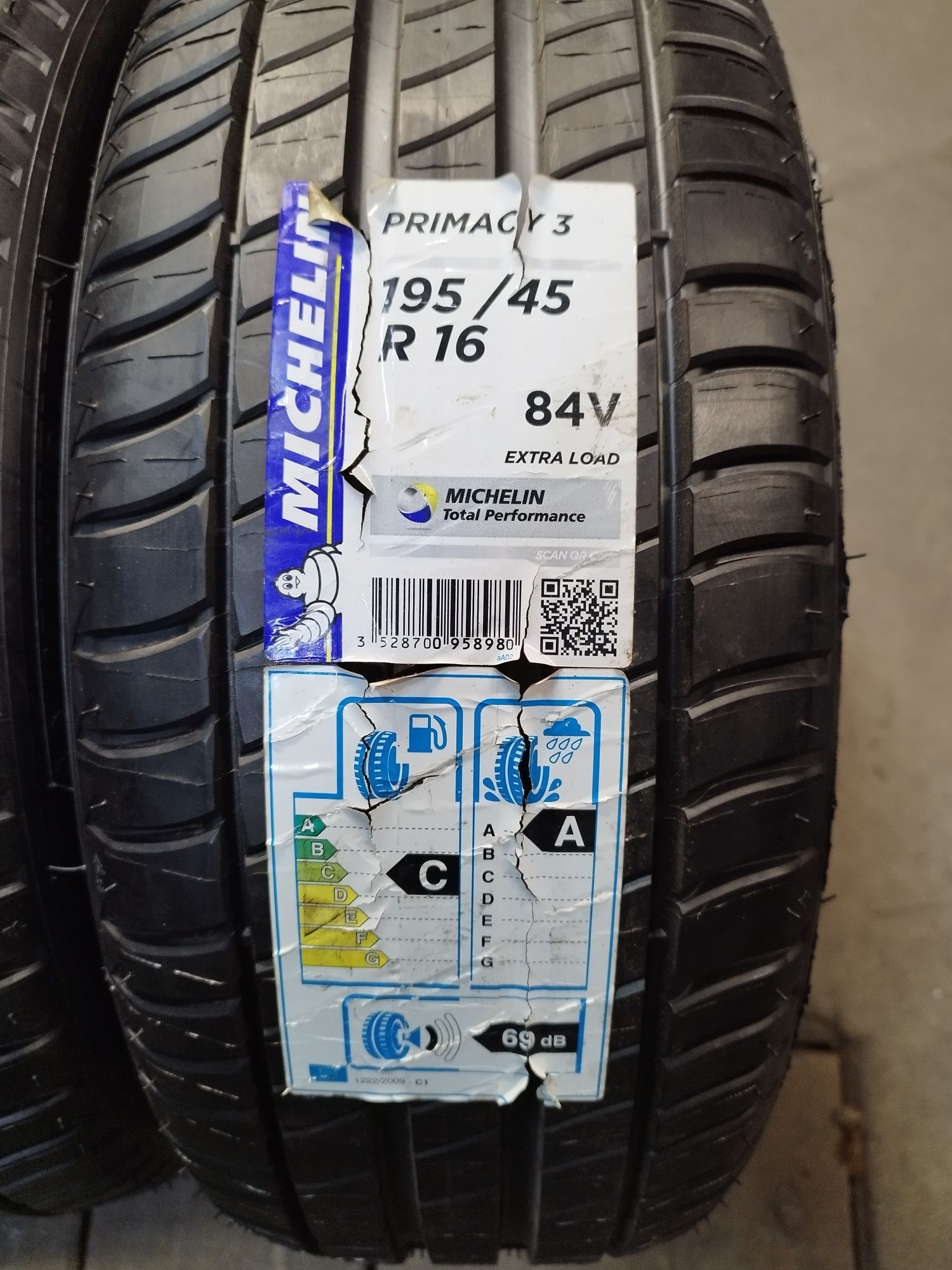 4x NOWE opony letnie 195/45 r16 Michelin primacy 3 84v extra load