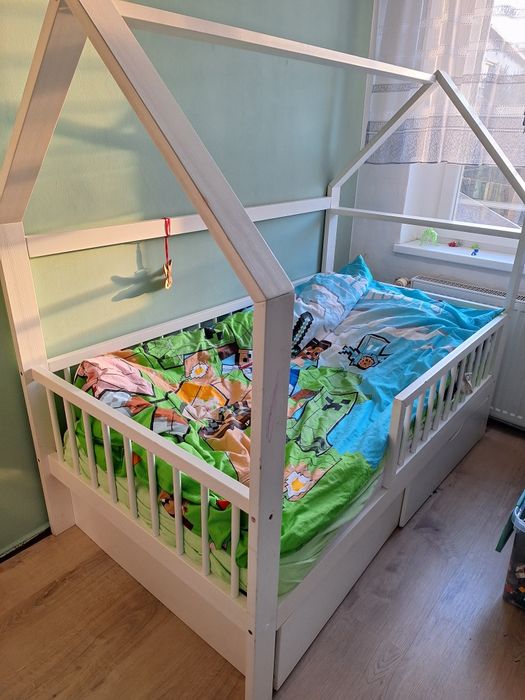 Łóżeczko domek bez materaca