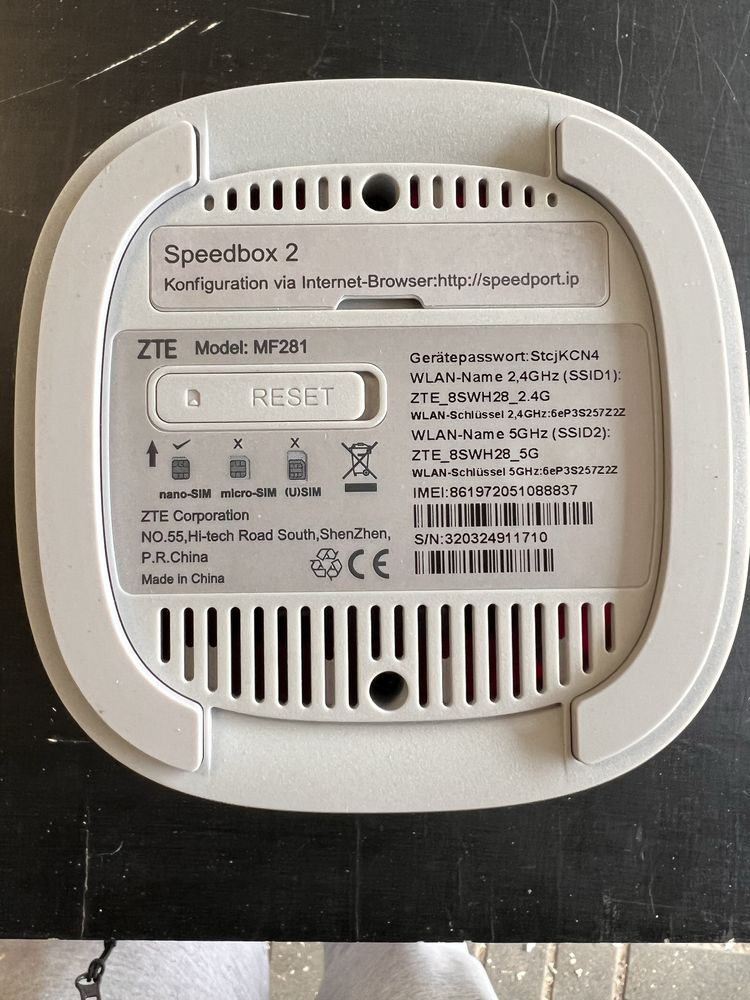 Router LTE Speedbox 2 ZTE MF281 | 4G LTE up to 300Mbps