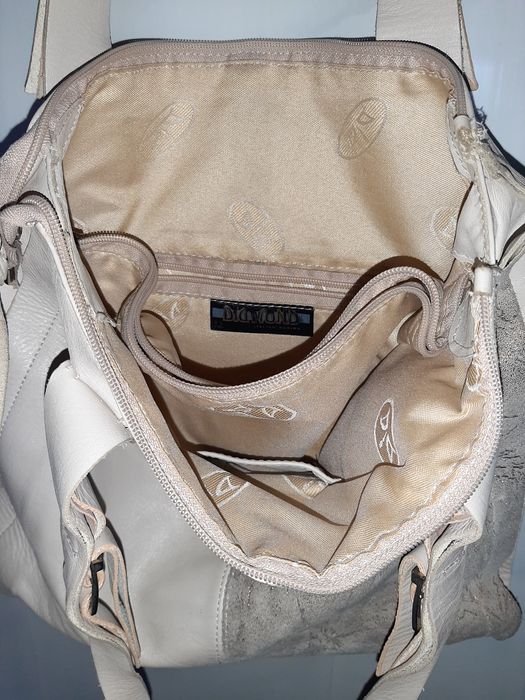 Кожаная женская сумка DIAMOND с замшевой вставкой.