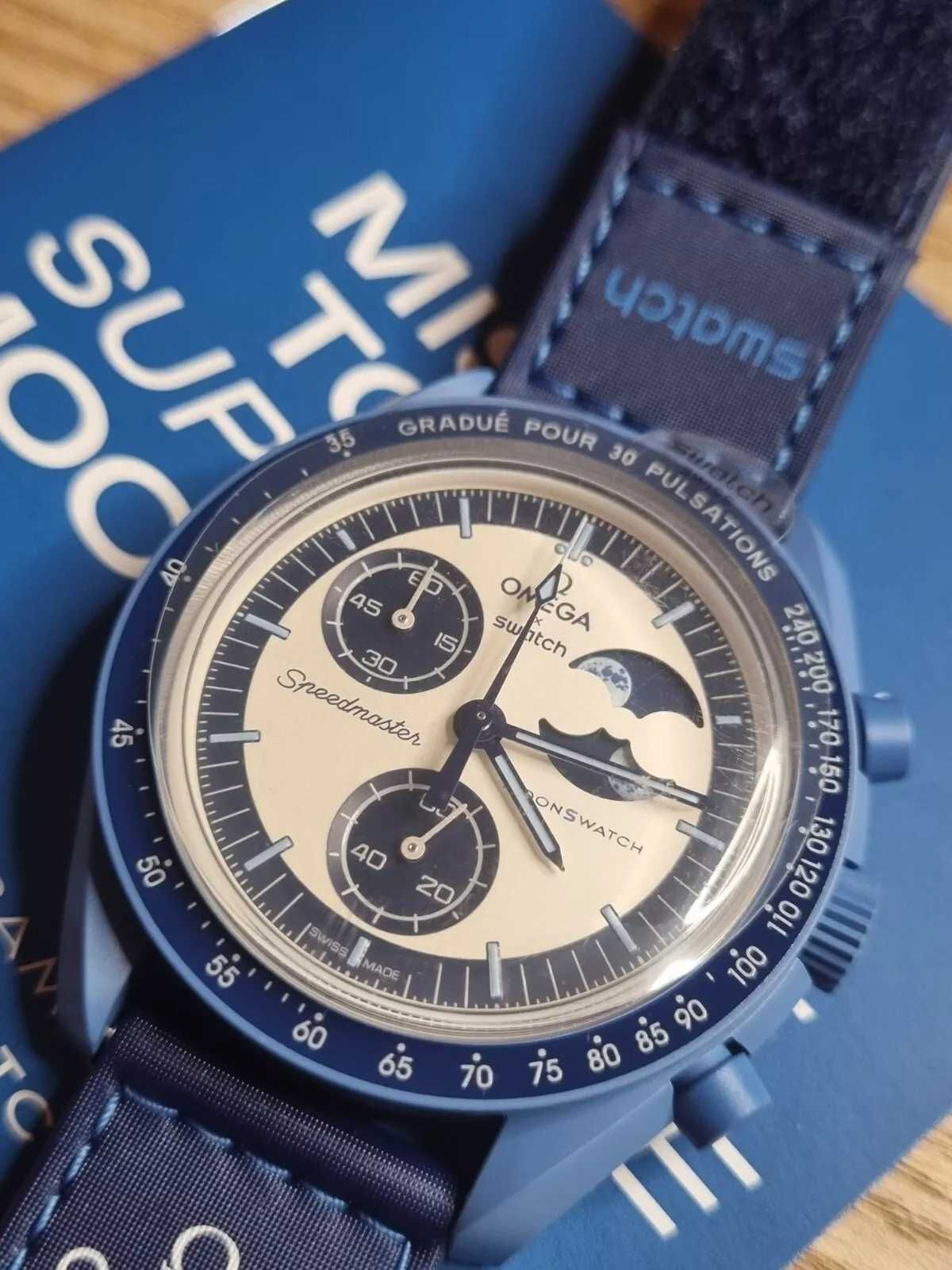 Swatch×Omega Bioceramic Moonswatch Mission to the Super Blue Moonphase