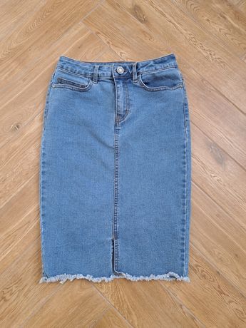 Spódnica ołówkowa jeansowa xs