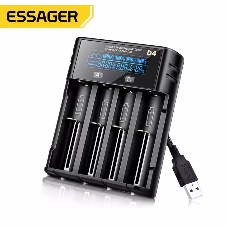 Essager 18650 Battery Charger. Зарядка для акумуляторних батарейок