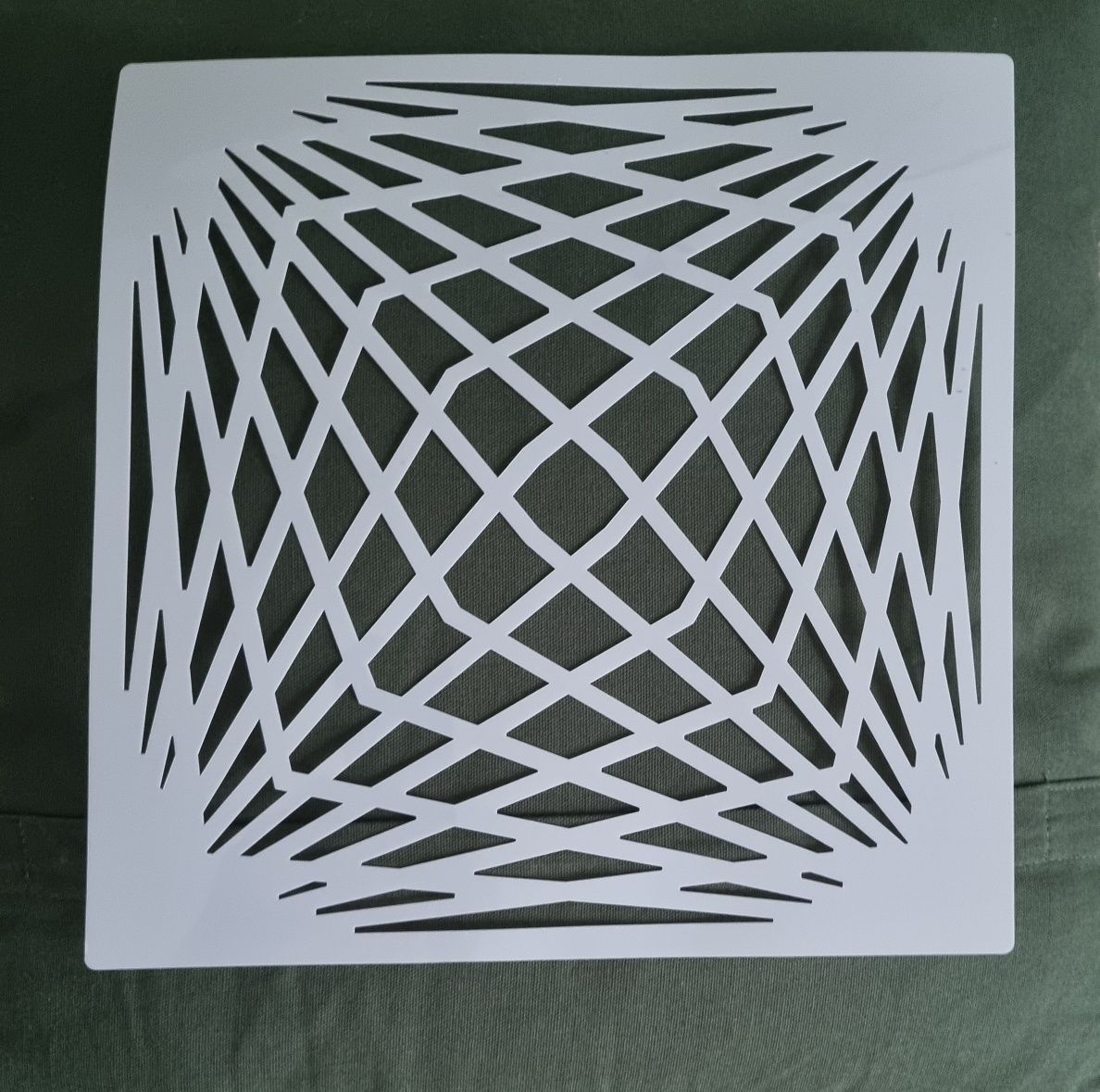 Szablon geometryczny, malarski, DIY, tynk ozdobny