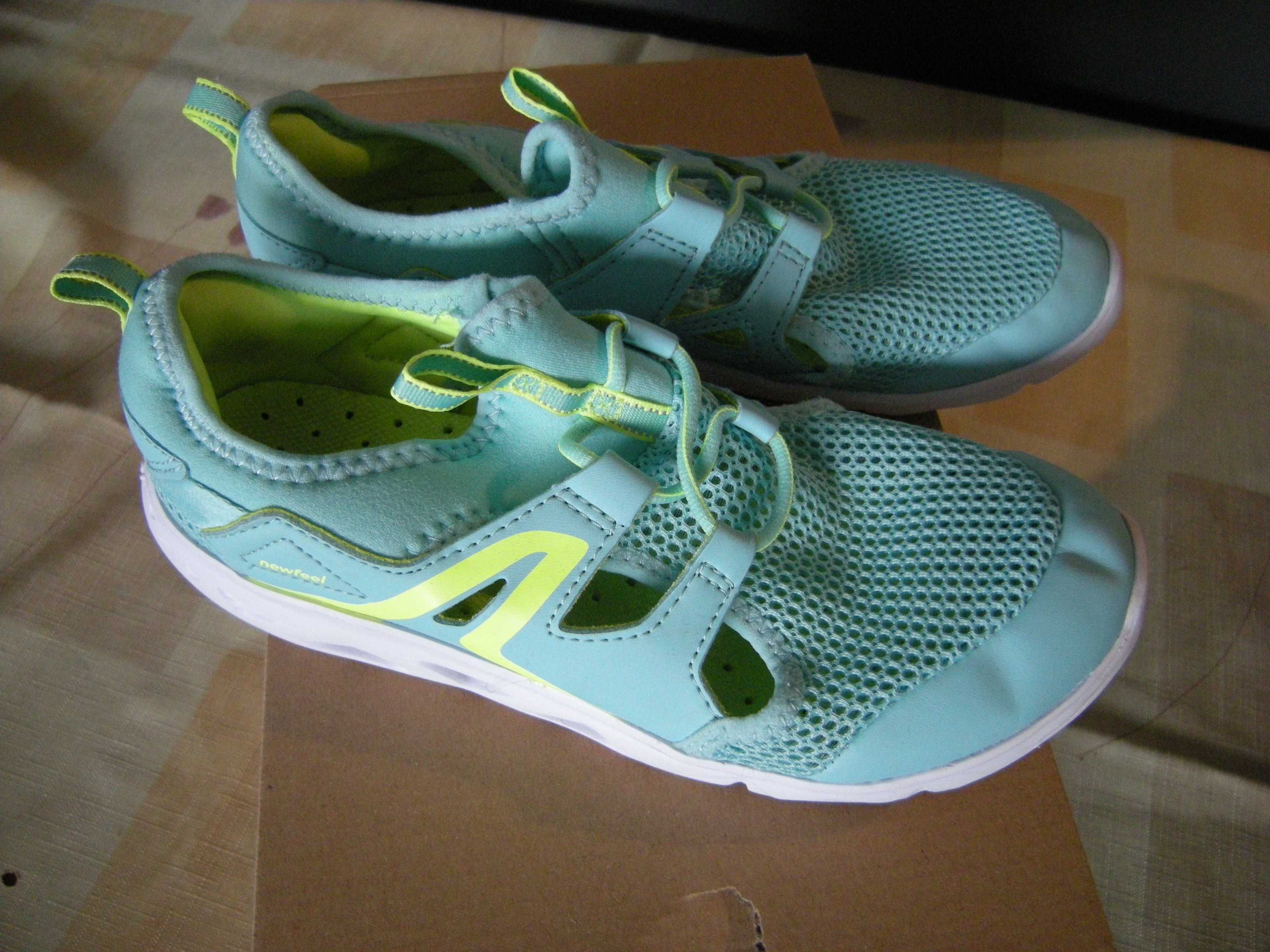 Ultralekkie buty dla dzieci New Feel PW 500 Fresh turkusowe r. 37