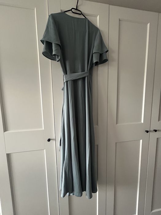 Sukienka maxi H&M - długa - kopertowa - szmizjerka - rozmiar L 40