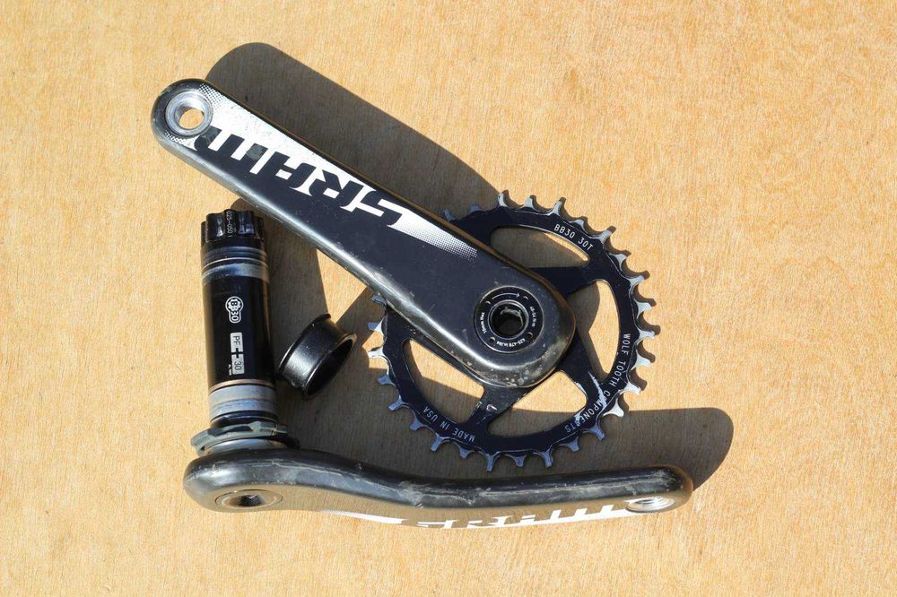 Карбонова Система (Шатуни) SRAM X0 BB30, 170 + Зубчатка Wolf T00TH 30T