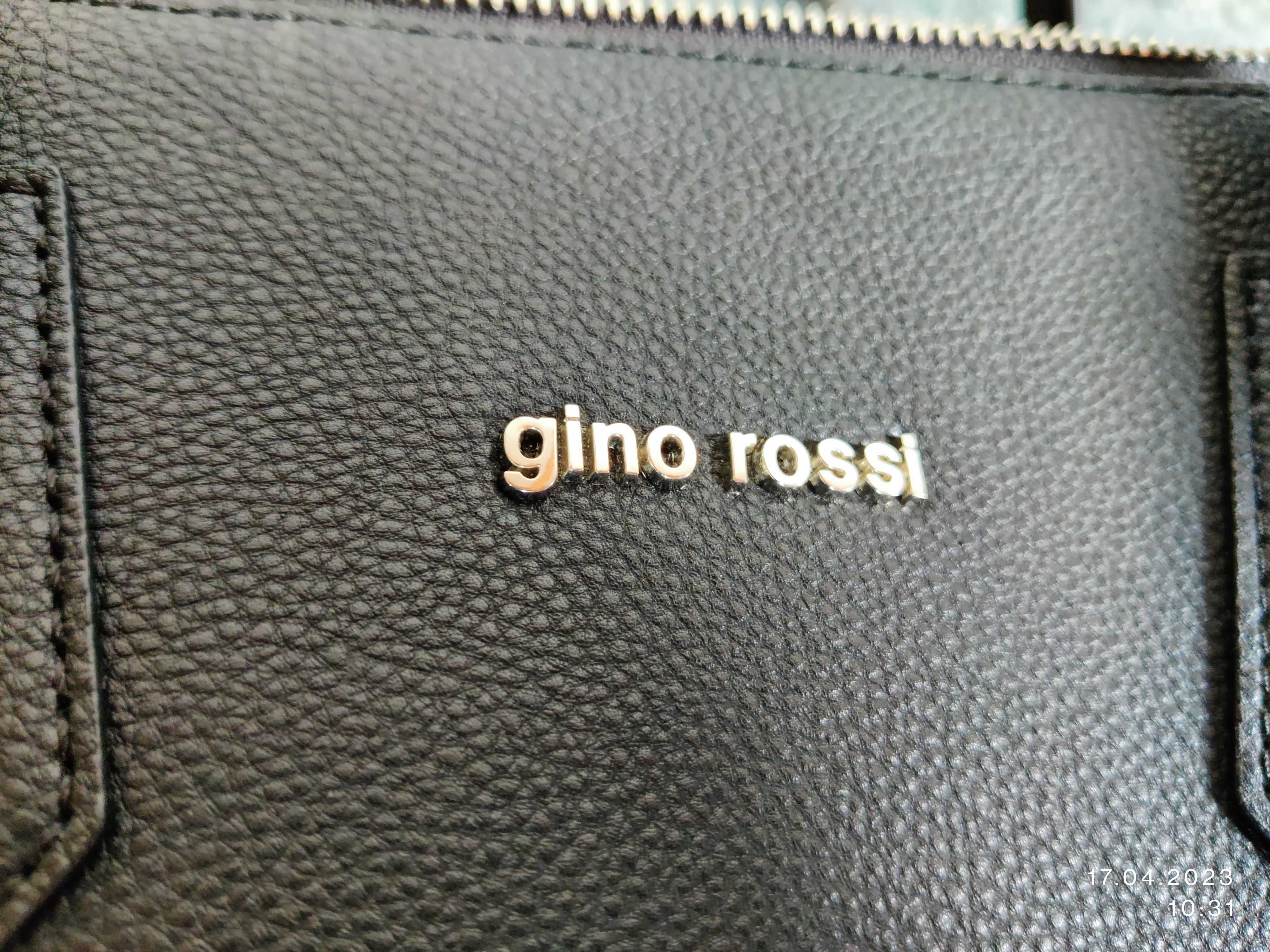Damska skórzana torba na laptopa marki Gino Rossi