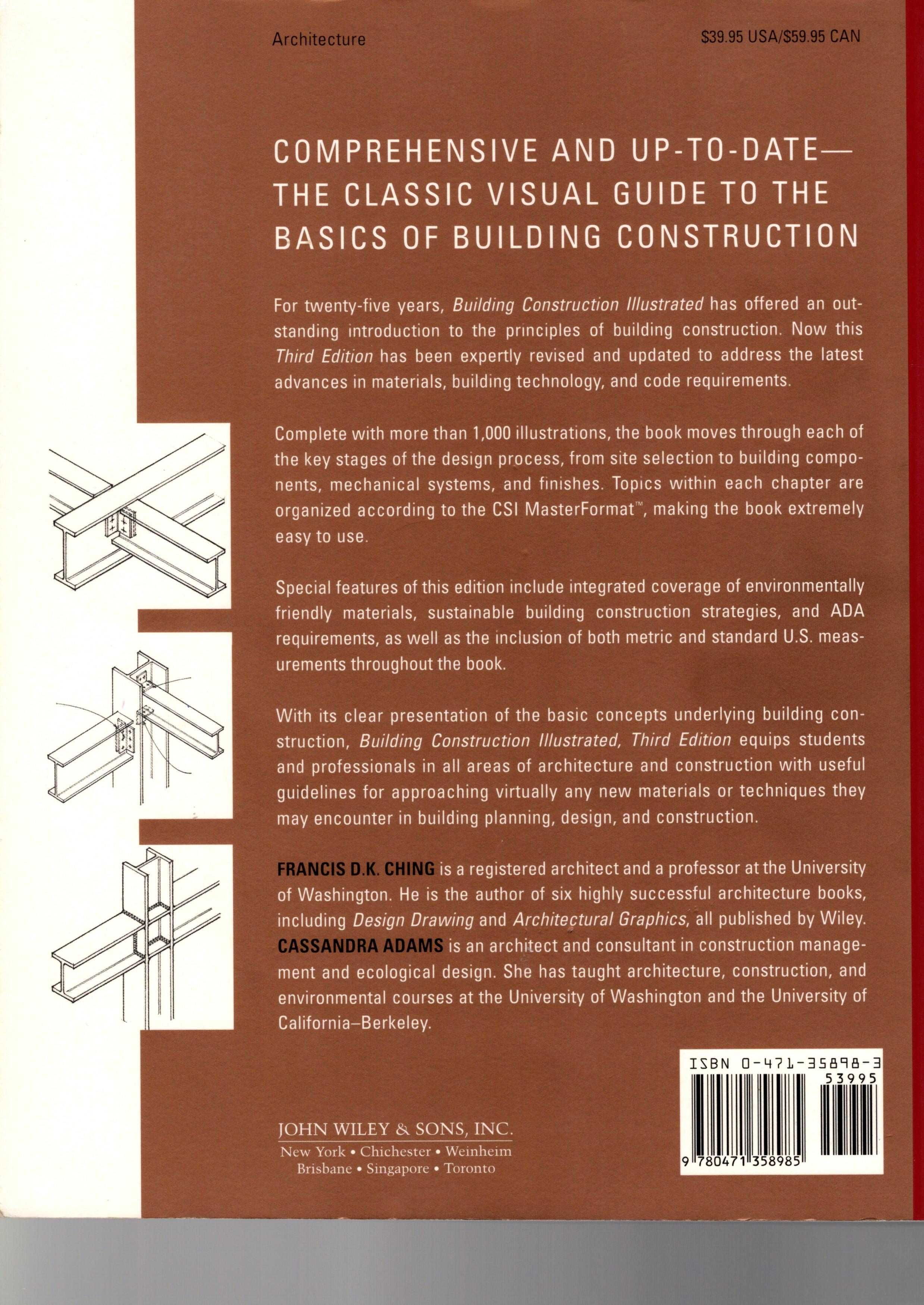 BUILDING CONSTRUCTION ILLUSTRATED - Franscis D. K. Cung Editora Wiley