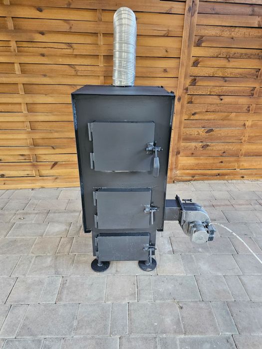 Piec nadmuchowy 15 kW – jak nowy, wentylator 3-stopniowy