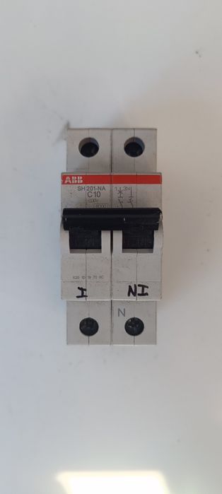 Disjuntor miniatura (MCB) ABB SH201-NA C10.